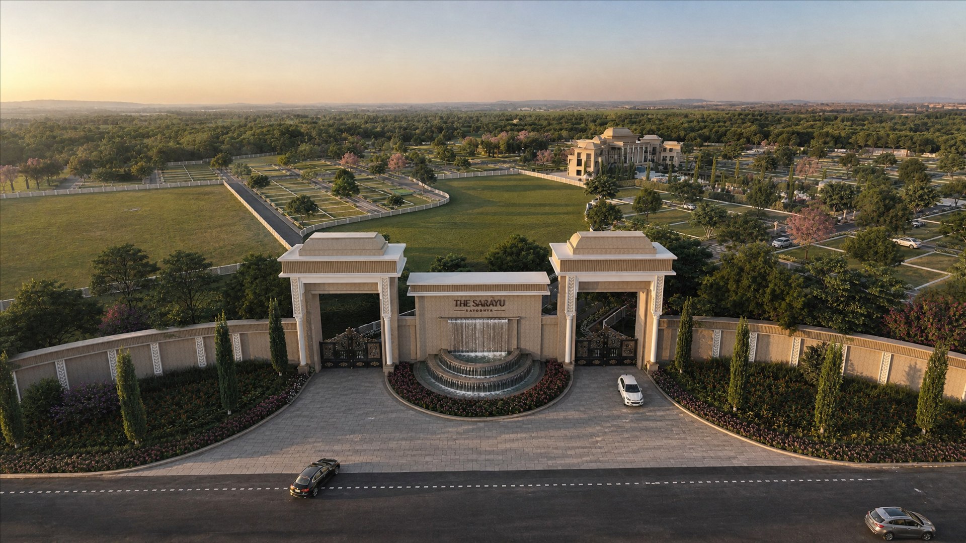 The Sarayu, Ayodhya — grand entrance